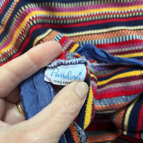 Vintage Pandora Colorful Striped Skorts/Hot pants - Sz Small - Picture 16 of 16